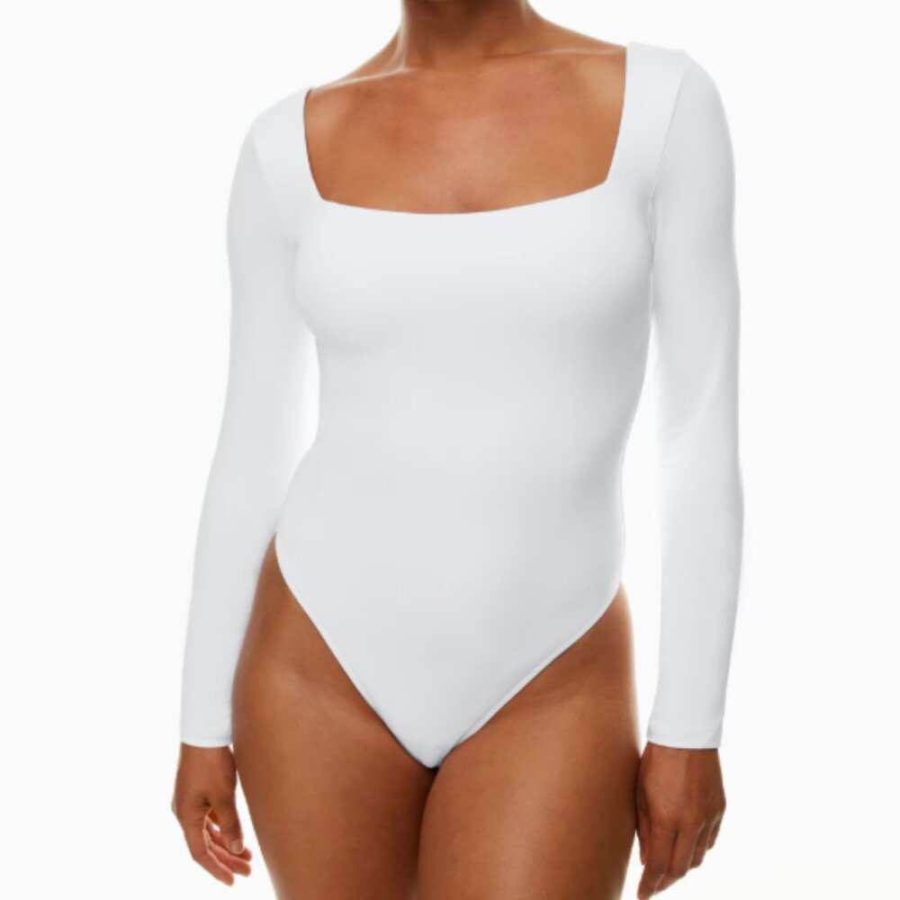 NWT Aritzia Contour Squareneck Longsleeve Bodysuit